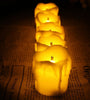 Yellow Flicker LED Tealight Candles With Timer