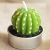 Artificial Green Plants Candle Decoration Cactus Candles